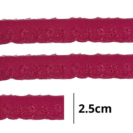 Bordado Ingles 2.5cm COR 312 CTL-61 c/ 13.7 metros NYBC