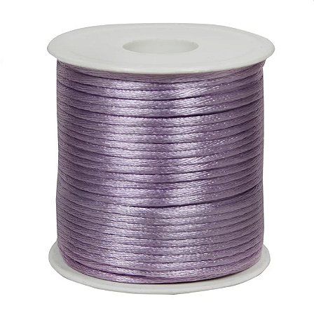 Cordão de Cetim 2mm Lilás Com 50 metros Trader
