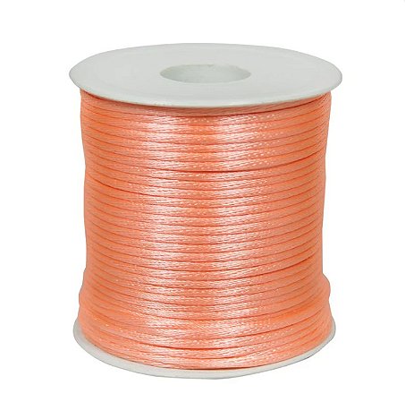 Cordão de Cetim 2mm Salmão c/ 50 metros Trader