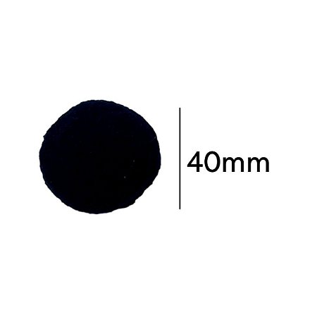 Pompom 4 cm Preto com 10 unidades NYBC