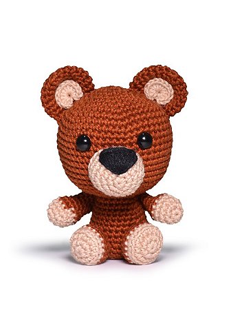 Kit Amigurumi Safari baby Mod-Urso Círculo