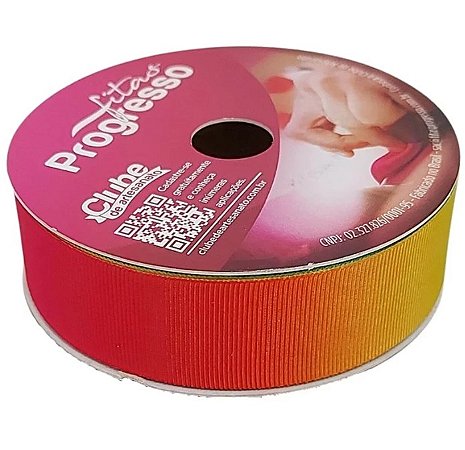 Fita gorgurão multicolor 22mm c/10 metros Progresso