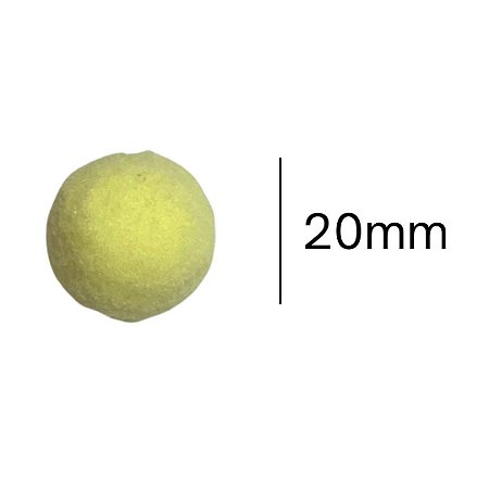 Pompom 2 cm Amarelo Bebe com 50 unidades NYBC