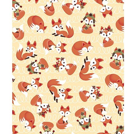Tecido tricoline estampado ref:1990 - 100% algodão 50cm x 150cm Círculo