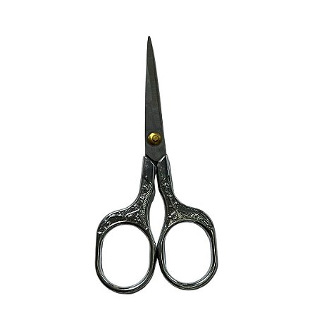 Tesoura inox para bordado prata 12.5cm x 6.0cm sanding