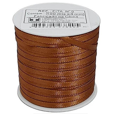 Fita Poliéster 4mm Cobre Com 100 Metros Trader