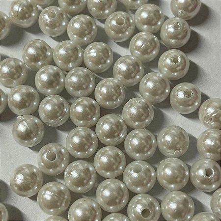 Perola 8mm creme com 100 gramas