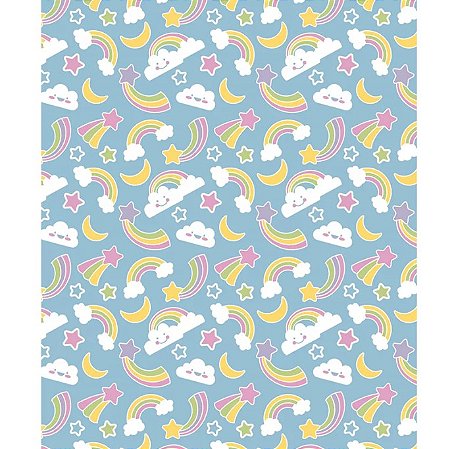 Tecido tricoline estampado ref:2069 - 100% algodão 50cm x 150cm Círculo