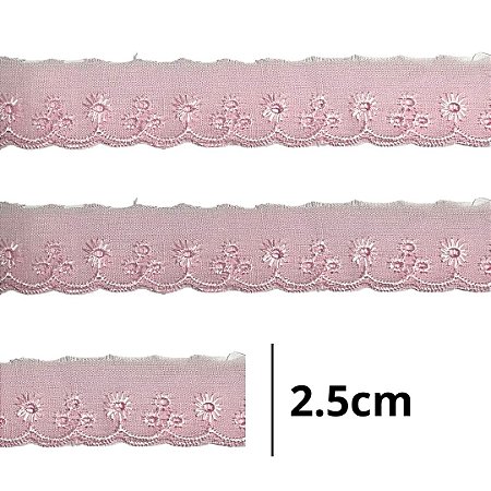 Bordado Ingles 2.5cm COR 132 CTL-61 c/ 13.7 metros NYBC