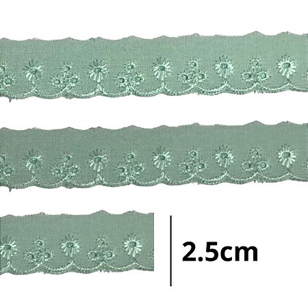 Bordado Ingles 2.5cm COR 193 CTL-61 c/ 13.7 metros NYBC