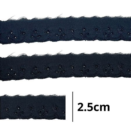 Bordado Ingles 2.5cm COR 318 CTL-61 c/ 13.7 metros NYBC