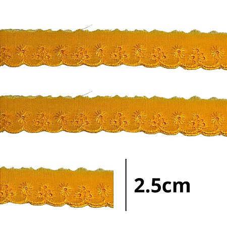 Bordado Ingles 2.5cm COR 110 CTL-61 c/ 13.7 metros NYBC