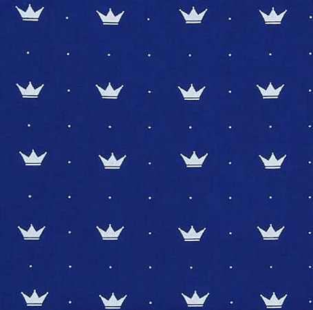 Tecido tricoline estampado coroa ref:2223 - 100% algodão 50cm x 150cm Círculo