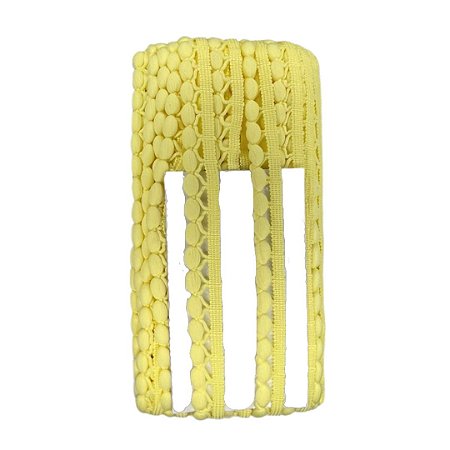 Fita pompom 7880 amarelo bb c/10 metros São José