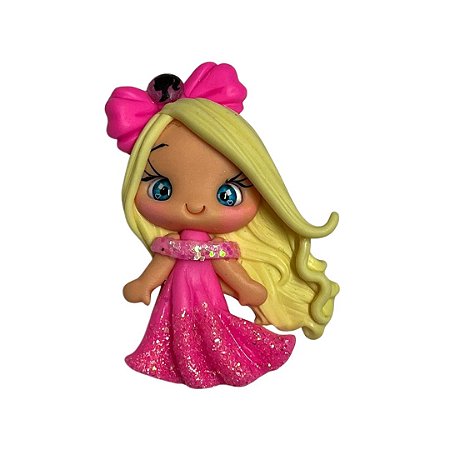 Enfeite Biscuit Boneca Barbie 70mm Ref 01 Sanding