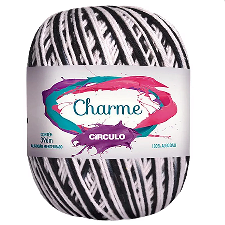 Linha Charme cor 9016 c/ 396 metros 100% algodão - Círculo