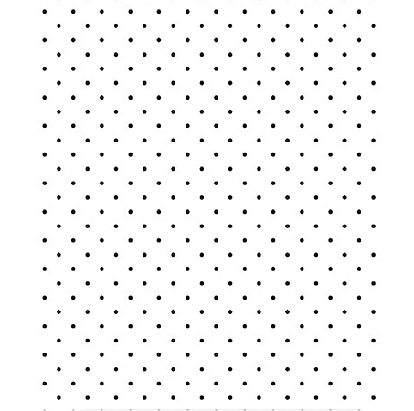 Tecido Tricoline Poá Cor 1587 Branco e Preto 100% Algodão 50cm Círculo