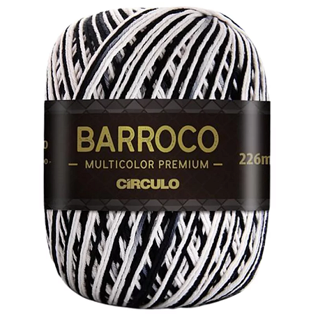 Linha Barroco Multicolor premium cor 9016 com 200 gramas Círculo