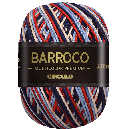 Linha Barroco Multicolor premium cor 9642 com 200 gramas Círculo