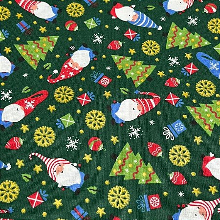 Tecido tricoline natal ref 712001 - 100% algodão 50cm x 150cm Peripan