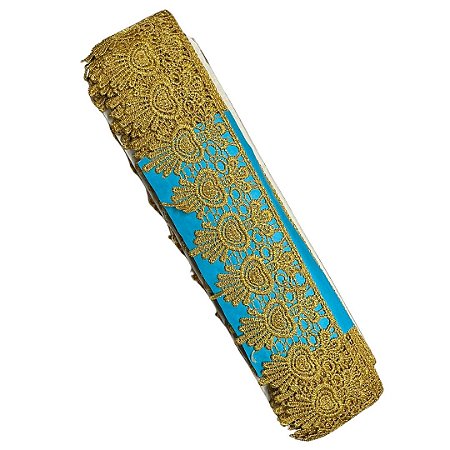 Renda Guipir CHL-436 cor dourado 60mm c/13.70 metros NYBC