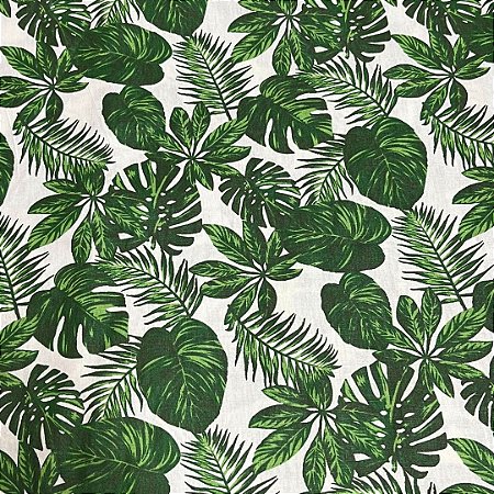Tecido tricoline estampada costela de adão v01 - 100% algodão 50cm x 150cm Peripan