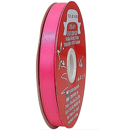 Fita poliéster 15mm Rosa neon c/50 metros Trader