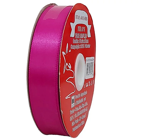 Fita poliéster 22mm Fucsia c/50 metros Trader