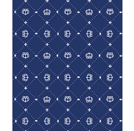 Tecido tricoline estampado coroa ref:2224 - 100% algodão 50cm x 150cm Círculo