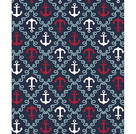 Tecido tricoline estampado ancora ref:2239 - 100% algodão 50cm x 150cm Círculo