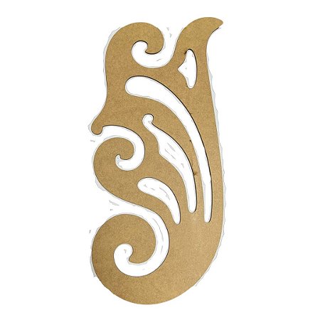 Régua curva francesa em mdf 33cm
