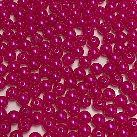 Pérola Plástica Abs Pink 8mm Ref 0650 Com 100 Gramas