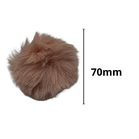 Pompom pelucia 70mm cor rosa velho com 10 unidades nybc