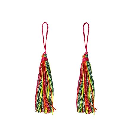 Pingente Tassel 7.0cm Cor Mix 2 Com 10 Unidades Nybc