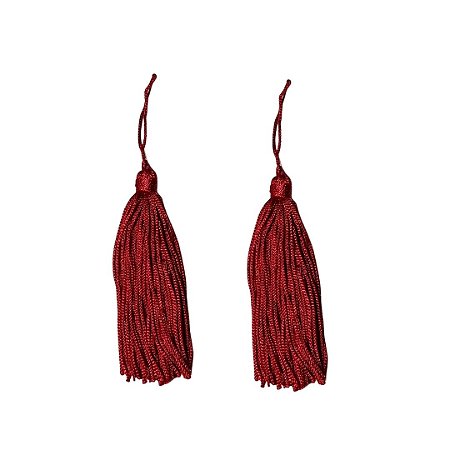 Pingente Tassel 7.0cm Cor 145 Vermelho Com 10 Unidades Nybc