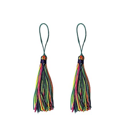 Pingente Tassel 7.0cm Cor Mix 1 Com 10 Unidades Nybc