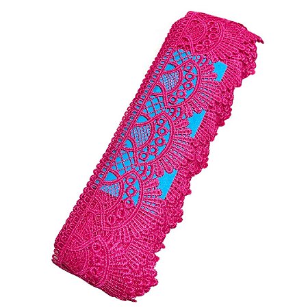 Renda Guipir CHL-438 cor PINK 68mm c/13.70 metros NYBC
