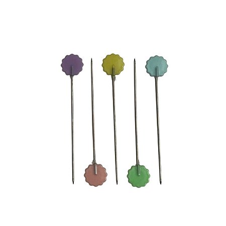 Alfinete patchwork flor c/50 unidades Kasmaq