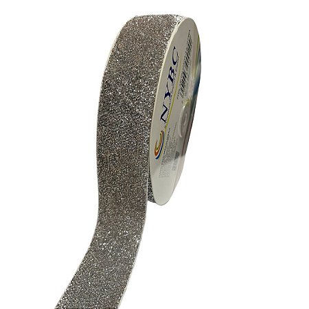 FITA METALIZADA PRATA 38MM COM 20 METROS NYBC