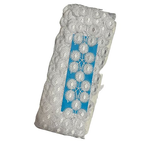 Renda Guipir CHL-612 cor branco 45mm c/ 13.70 metros NYBC
