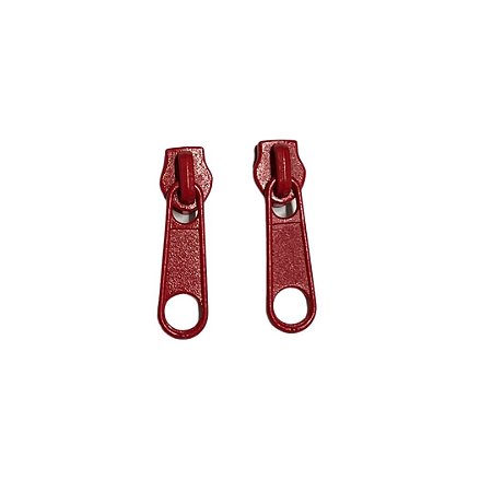 Cursor Para Ziper n3 Cor Vermelho Com 10 Unidades