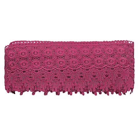 Renda Guipir 9,5cm Pink CHL-427 com 13,7 Metros NYBC