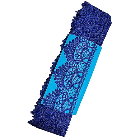 Renda Guipir CHL-438 cor azul royal 68mm c/13.70 metros NYBC