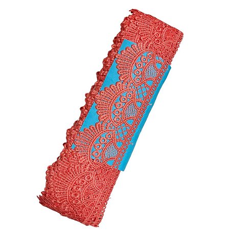 Renda Guipir CHL-438 cor coral 68mm c/13.70 metros NYBC