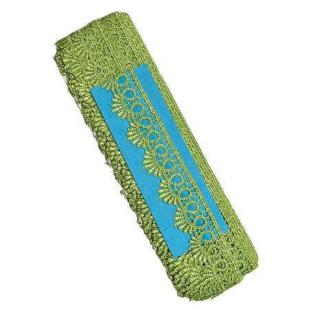 Renda Guipir chl-113 cor verde pistache c/13.70 metros NYBC
