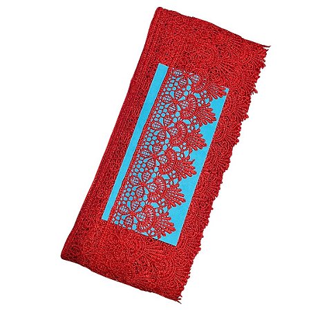 Renda Guipir CHL-631 cor Vermelho 60mm c/13.70 metros NYBC
