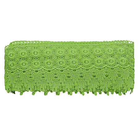 Renda Guipir 9,5cm Verde Limão CHL-427 com 13,7 Metros NYBC