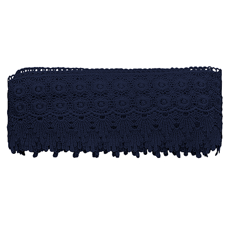 Renda Guipir 9,5cm Azul Marinho CHL-427 com 13,7 Metros NYBC
