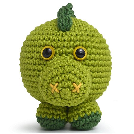 Kit Meu Primeiro Amigurumi Bicho Bola Dinossauro Círculo