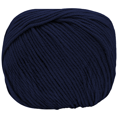 Fio Amigurumi Soft cor 2401 Anil Profundo com 150 metros Círculo